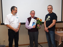 v. li. Rainer DF2NU, Reinhold DF3CM und Frank DJ2FR