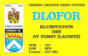 QSL DL0FOR