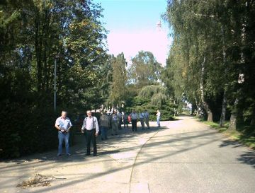 Ankunft in der Sendestelle