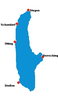 der Ammersee, Bayerns drittgrößter See