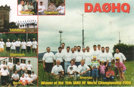 QSL Karte DA0HQ 2000