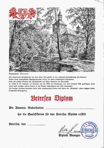 So sieht das Uetersen Diplom aus.