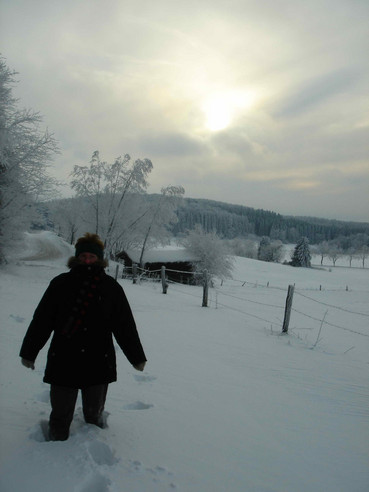 Yeti auf dem Weg zum OV-Gelände
