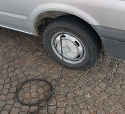 Tire low air pressure