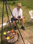 16.Andy allein am Grill 16.