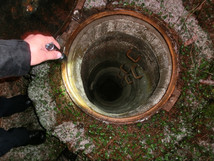 Dies ist ein Einstieg in das frühere Wasserleitungssystem der Fuchskaute