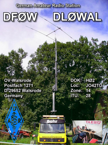 QSL-Karte DF0W+DL0WAL