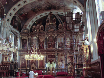 remains of the sacred Czar Uros are stored in the church