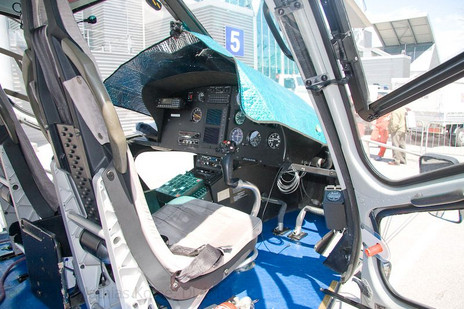 Helicopter front panel