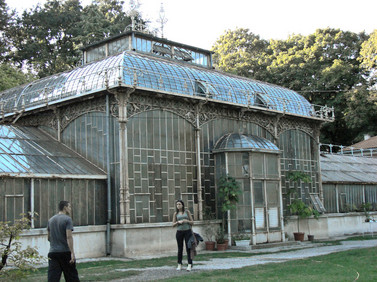 Botanic garden with Europe's eldest glass-greenhouse, built 1892