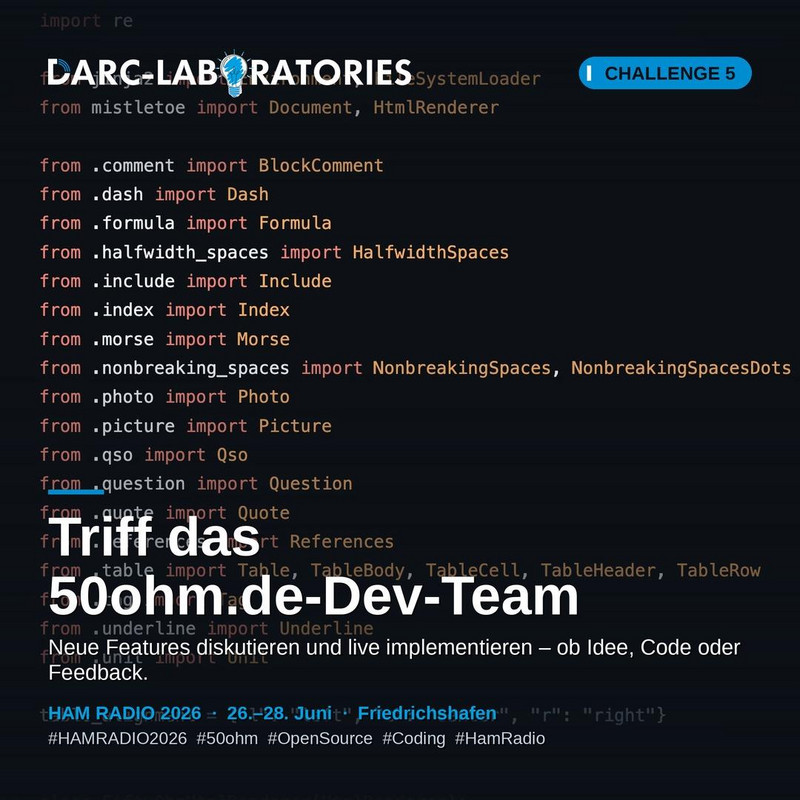 Quellcode des 50ohm.de-Renderers auf dunklem Hintergrund