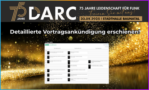 75Jahre DARC Vortragsankündigung