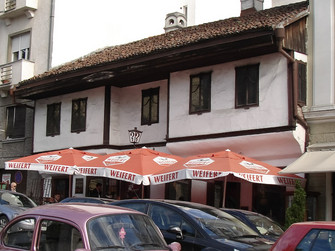 oldest cafe of Belgrade, built 1823, with the name "?"