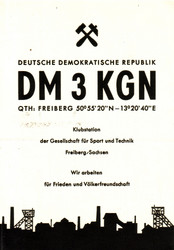 QSL von DM3KGN vom 01.08.1956