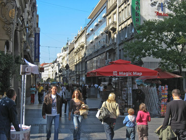 people are busy in the shopping plaza even on Sunday