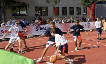 Young Serbians are enthusiastic basketball players. Finally Serbian team took 2nd place at current European Championships!