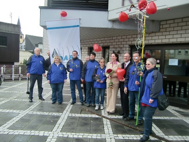 Claudia u. Richard, DD1PA nach der Trauung