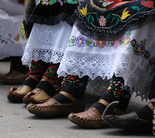 nice shoe-tops handicraft made