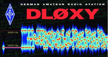 Wassserfalldiagramm auf DARC-Standard-QSL-Karte