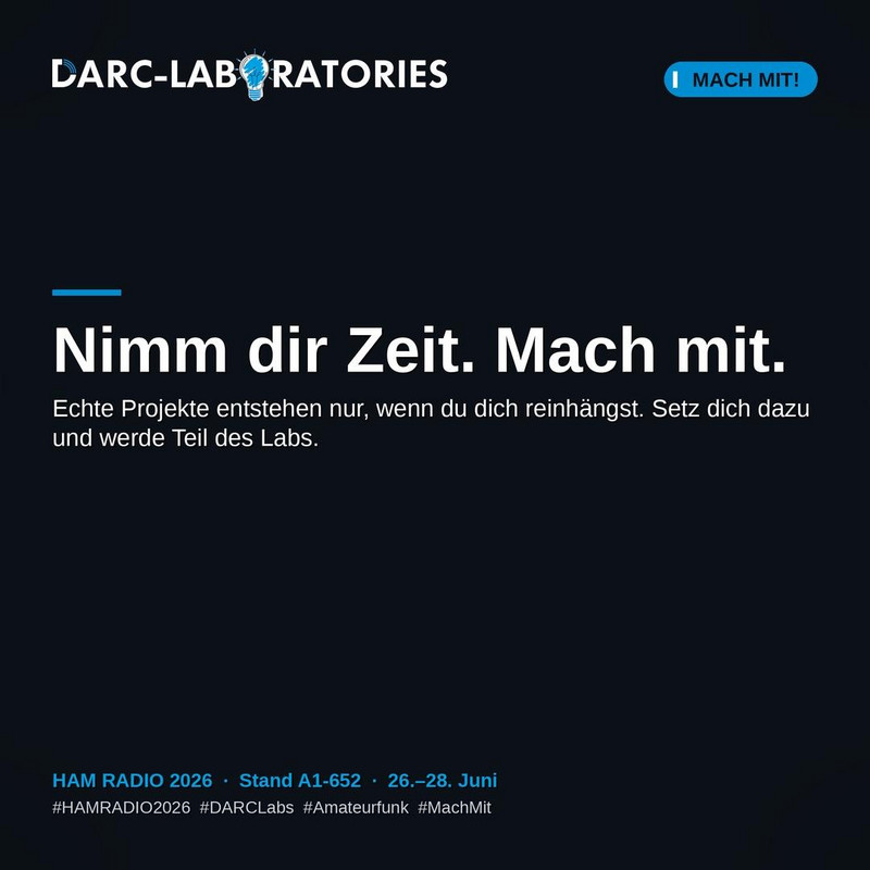 DARC Laboratories – 'Nimm dir Zeit, mach mit', Stand A1-652