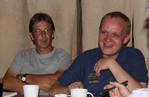 Christian, DO8CW, (li.) und Laurenz, DO1KFL