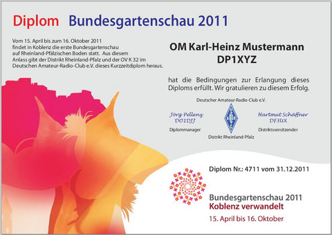 Muster: So sieht das Diplom aus