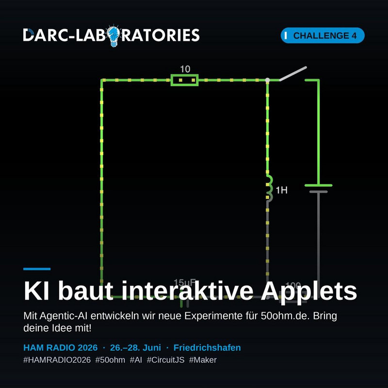 Schwingkreis-Schaltung in der Browser-Simulation CircuitJS
