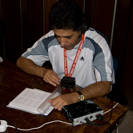 Omari, UA4FFP, while transmitting