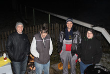 Die Aktivisten um - v. l. n. r. - Andreas (DO5KF), Walter (DK1BN), Laurenz (DO1KFL) und SWL Daniel