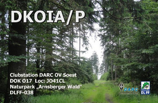 Vorderseite SonderQSL