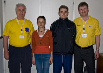 OK2BFN, Z30RS171, YO8RJV, DL4MM - RufzXP referees with two RufzXP top scores in the middle