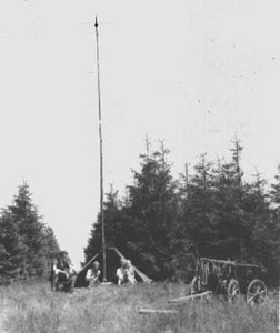 Unser Funkmast auf dem "Hohen Stein"