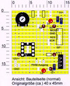 Platinenlayout Bauteilseite