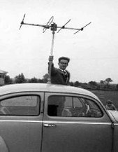 Das Rohr auf dem Dach konnte ich ausziehen und im Wagen drehen. Ich kam damit durch den TÜV