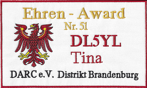 Bild Ehrenaward Nr. 51 DL5YL