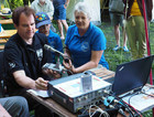 Heike, DL3HD im Kontakt mit Theresa, DC1TH