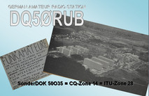 Sonder QSL Karte 50 Jahre O35