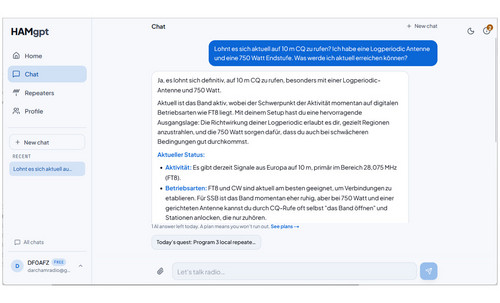 HAMgpt - chatbot SI dla krótkofalarstwa