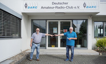 Heinz Mölleken, DL3AH, und Georg Overhoff, DHØEAV