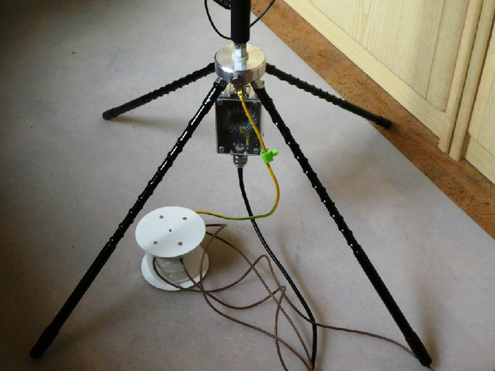 MB-4 Antenne mit Stativ - Radials + 4 zusätzliche Radials + Mantelwellen - Sperre