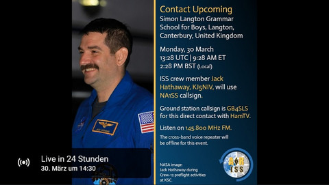 Astronaut Jack Hathaway, call sign KJ5NIV