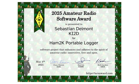 Amateur Radio Software Award