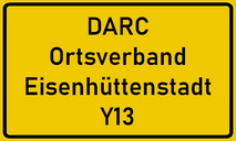 Bild Ortstafel Eisenhüttenstadt