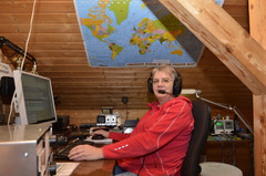 Heike, DL3HD beim 10m Contest
