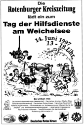 Werbeplakat für den Tag der Hilfsdienste