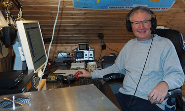 DL2MDU, Chris an seiner Station