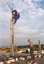 DBØFBG Antennenmontage 1995