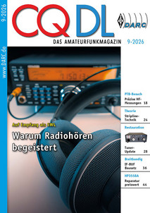 Titelbild CQ DL 9/2026