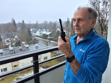 Alfons DK6MV mit seinem neuen Digitalfunkgrät