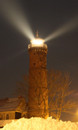 Bild Leuchtturm Jaroslawiec bei Nacht